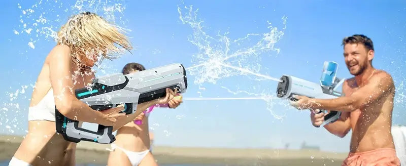 Electric Water Guns for Adults Powerful Squirt Automatic Suction Water Storage Gun Blasters Summer Outdoor Game Toy for Boy Kid