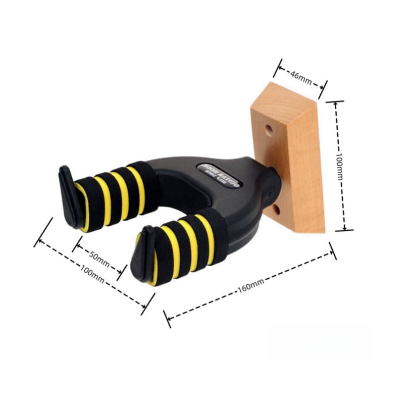 Guitar Self-lock Hanger Stand Wall Mount Holder Hook for Acoustic Electric Guitar Mandolin Banjo Ukulele Bass Screw Accessories