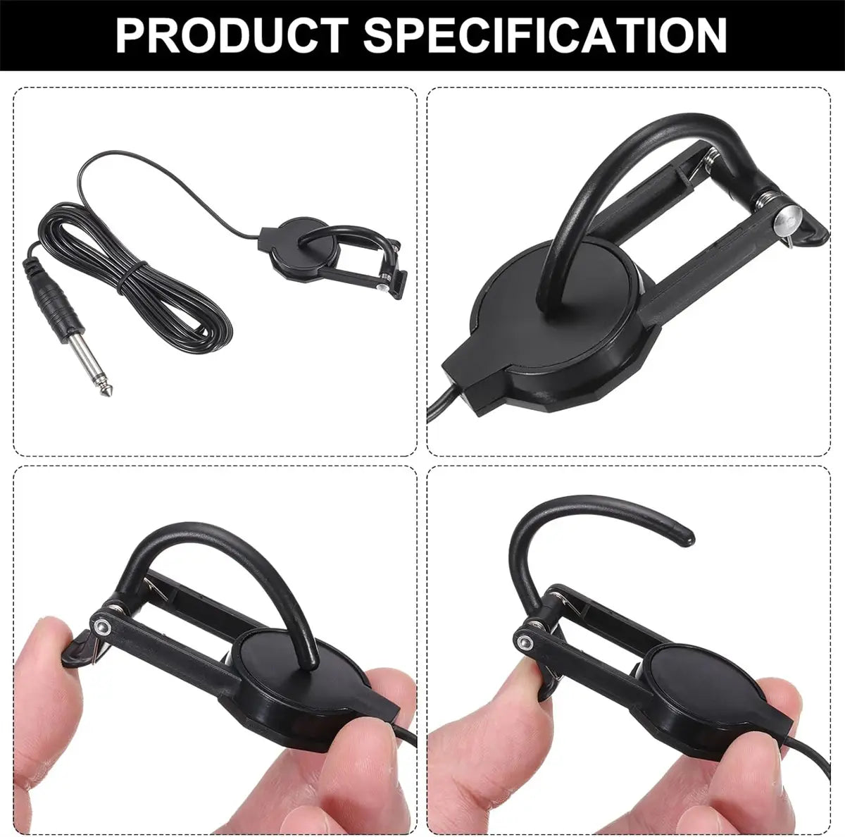 Miwayer Clip-On Pickup Must-Have String Instrument Accessory Durable Musical Instrument Accessory for Acoustic Guitar Violin,