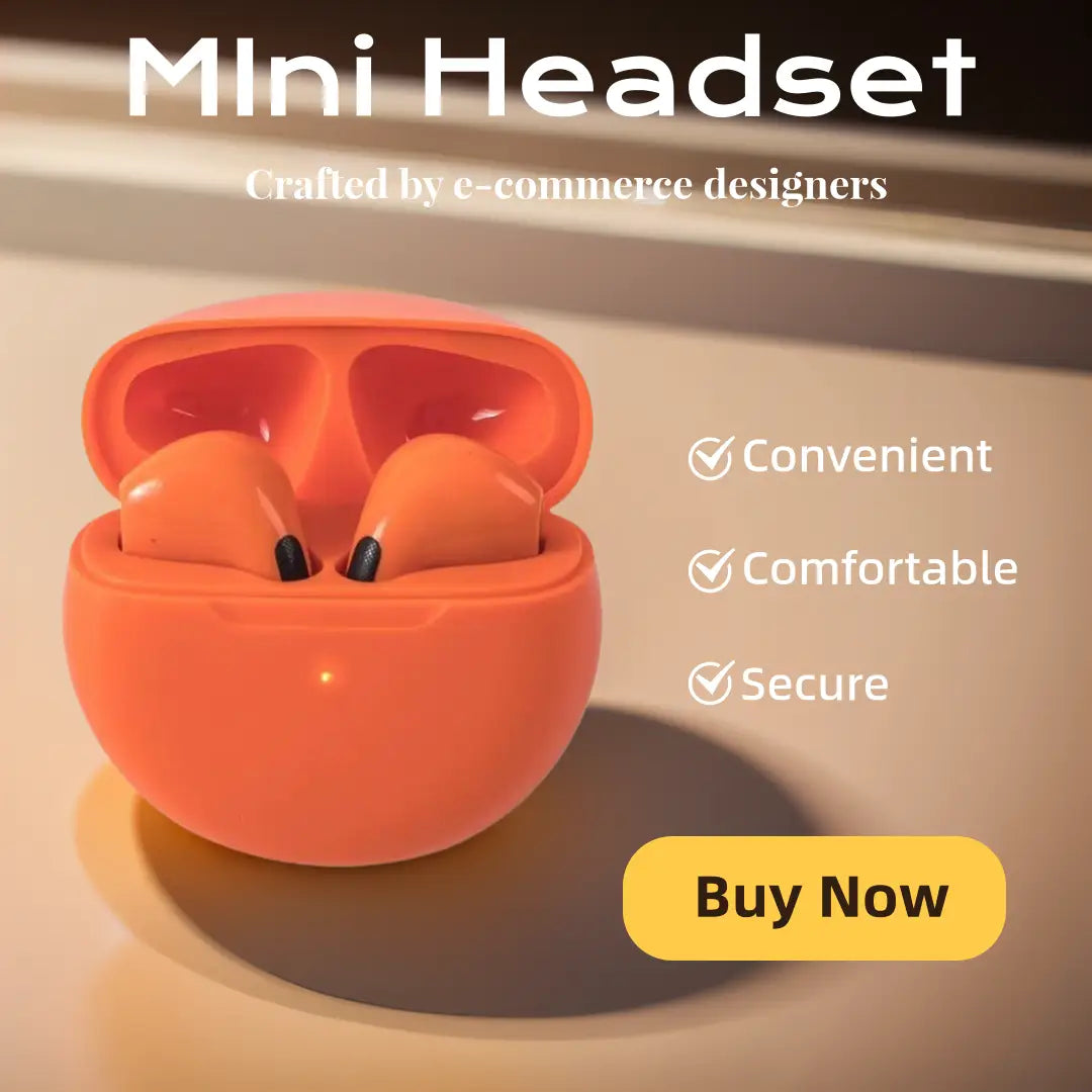 Fashion Wireless Headset - Stylish Bluetooth Headphones for Music And Calls Hifi Sound Earphones Headset Game