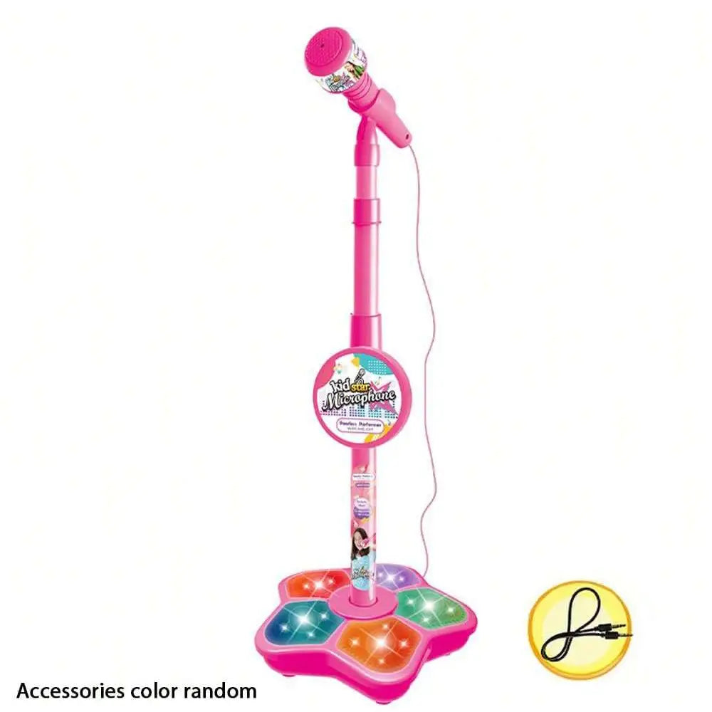 Kids Microphone Stand Toy Portable Children’s Karaoke Electronic Durable Party Karaoke Microphone Stand Kids Karaoke Machine