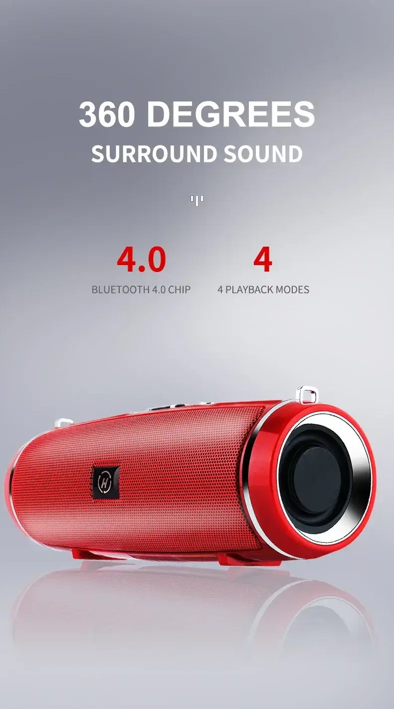 Portable outdoor stereo subwoofer 200W high-power MINI 2 wireless Bluetooth speaker supports TWS/FM/Voice Prom 3D surround sound