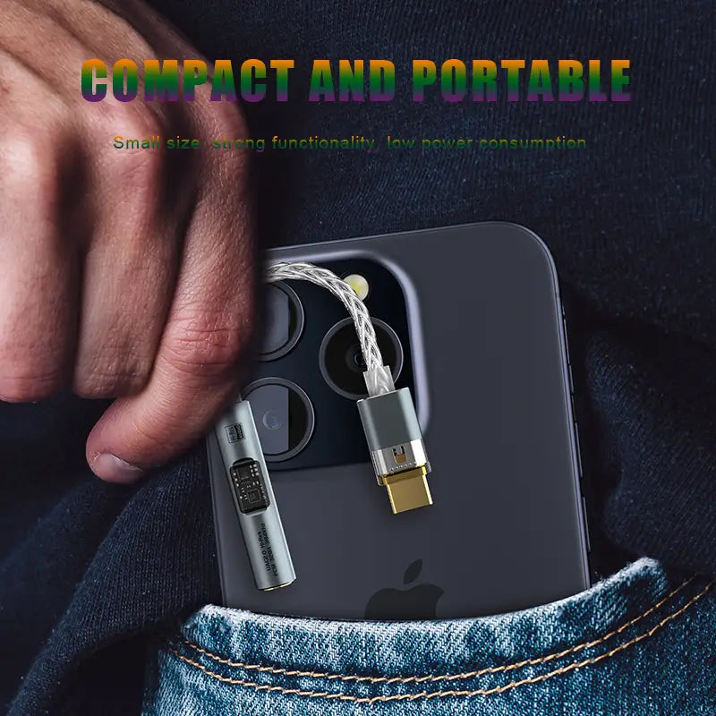 USB Type C to 3.5 mm Jack Adapter Headphone Amp HiFi DAC USB C Audio AUX Converter Decoder CX31993 MAX97220 PCM 32Bit 384KHz