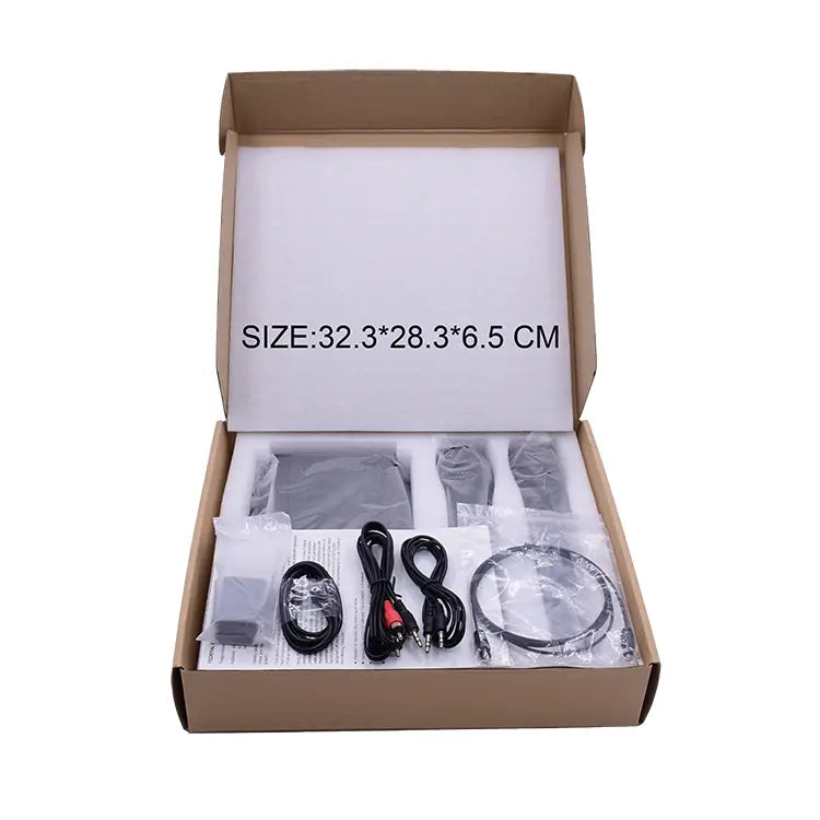 smart tv hd karaoke home theater wireless microphone karaoke mixer system with hd-mi port audio i/o support wired mic connect