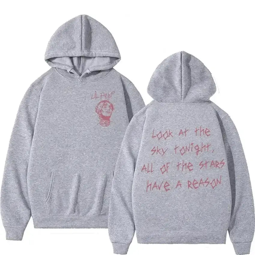 Rapper Lil Peep Tour men’s concert hooded sweatshirt hip-hop fashion hoodie casual long sleeved gothic streetwear hooded