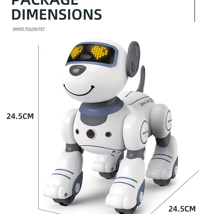 Funny RC Robot Electronic Dog Stunt Dog Voice Command Programmable Touch-sense Music Song Robot Dog for Children’s Toys