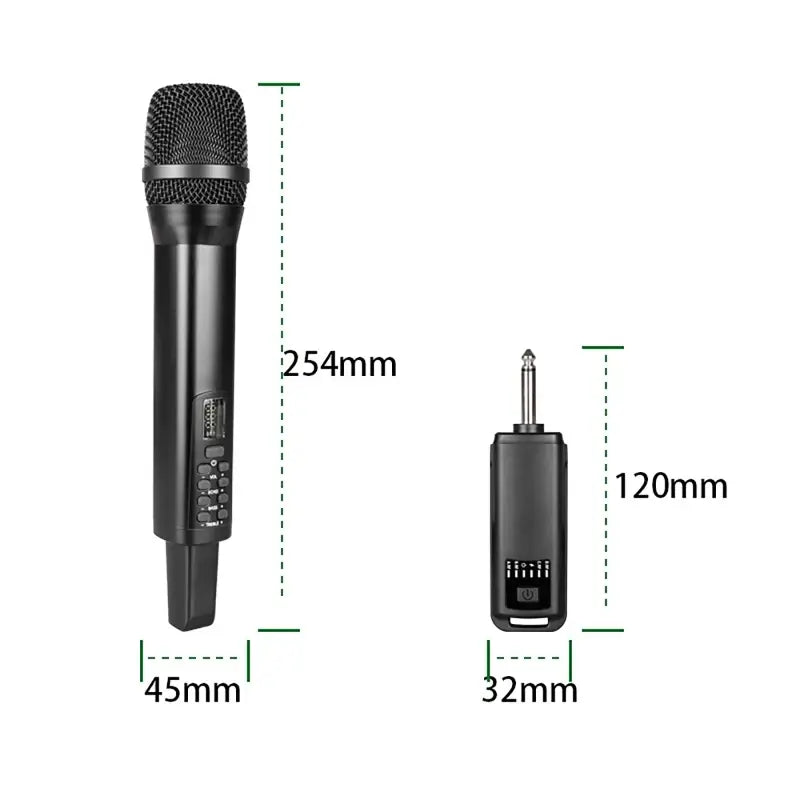UHF Wireless Handheld Dynamic Karaoke Microphone Bluetooth Receiver Performing Professional Home Reverb High and Low Bass 2.4G