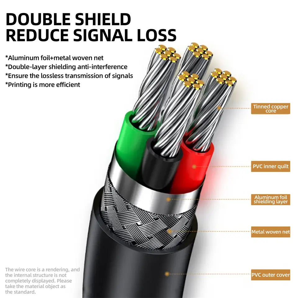 USB Printer Cable Type B Male to A Male USB 2.0 Cable for MacBook HP Canon Epson Dell ZJiang Label Printer USB 2.0 Printer Cable
