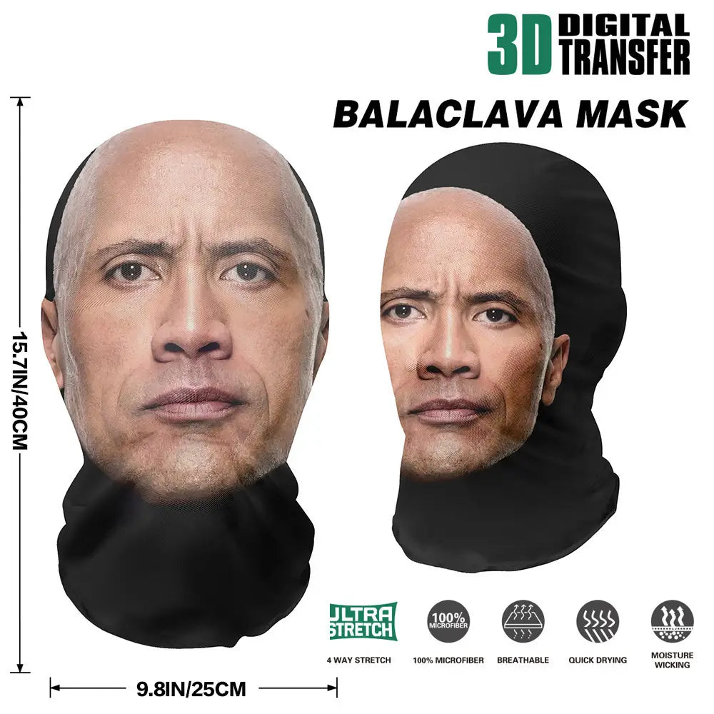 3D Printed Puff Daddy Mask Elastic Mesh Full Face Mask for Men Women Cosplay Headwear HipHop Fashion Balaclava Hood Hat Headgear