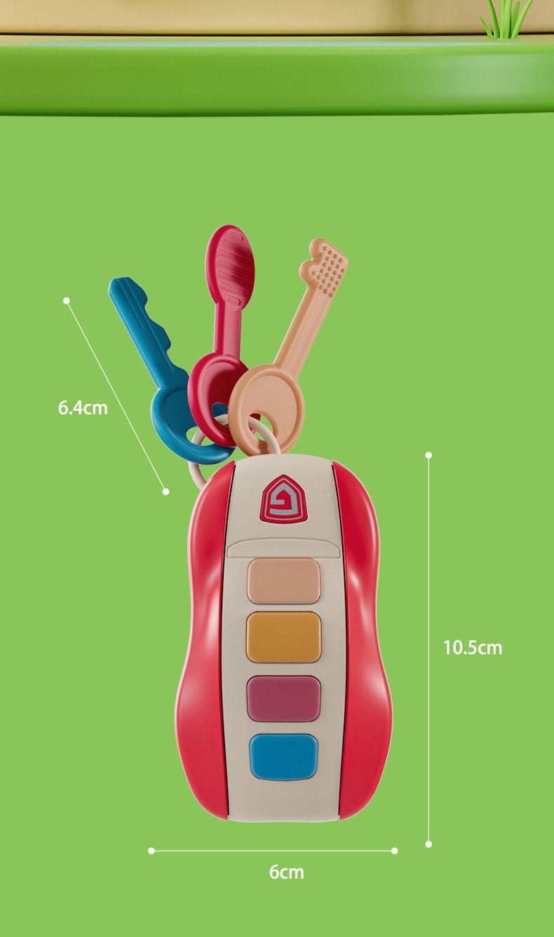 Music Car Key Baby Toys Pretend Play Simulated Car Key Smart Remote Car Voices Baby Educational Toys for Children Music Toy Gift