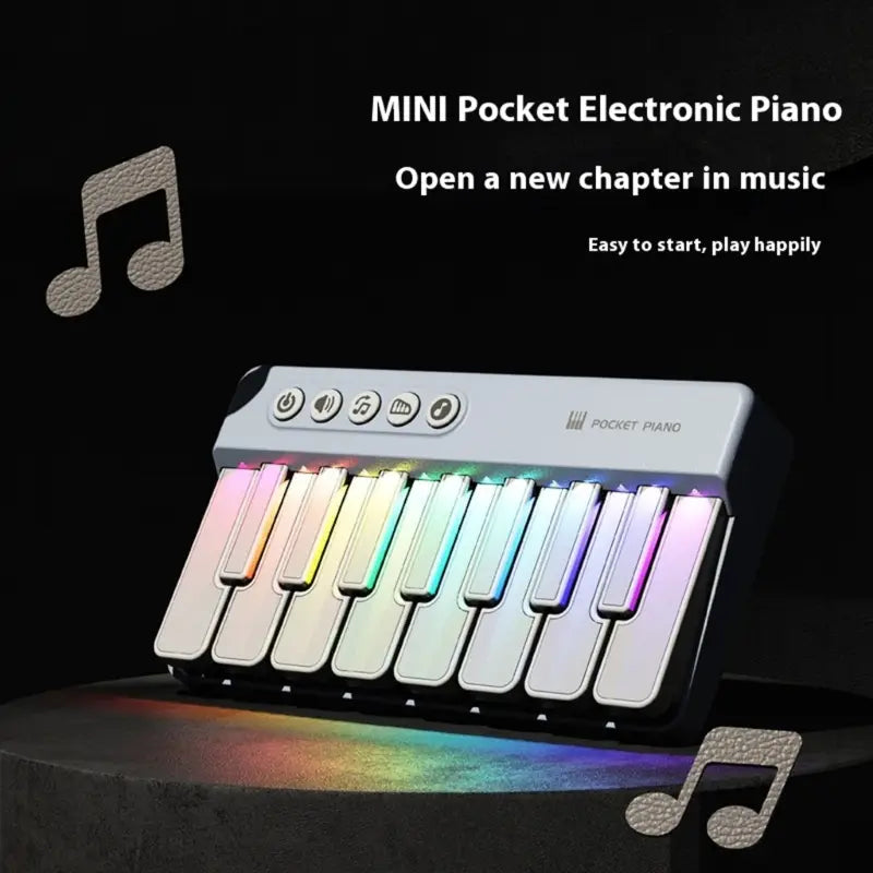 Musical Learning Toy Piano for Portable Design Enhances Creativity While Building Basic Music Knowledge with ABS Texture