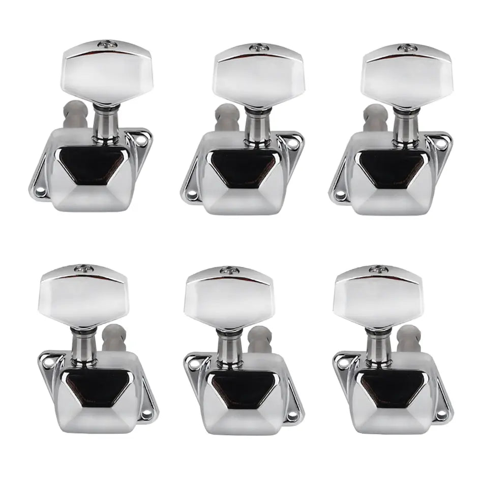 Gearlly 6Pcs 3L3R Semi-Closed String Tuning Pegs Tuning Keys Machine Heads Tuners For Electric Guitar or Acoustic Guitar
