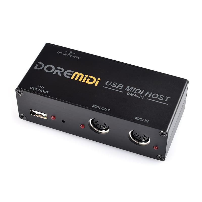 DOREMiDi High-Speed USB MIDI Host Box MIDI Host USB To MIDI Converter UMH-21 Compatible All Devices with USB MIDI Interfaces