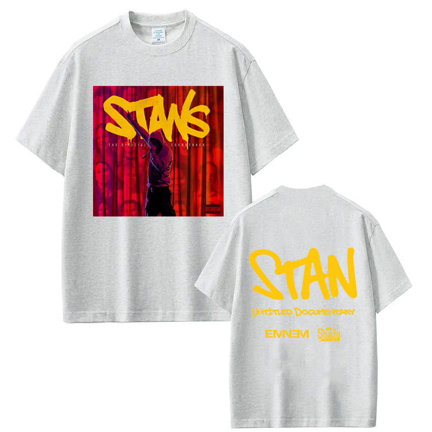 Rapper Eminem 2025 New Album Stans Print T-Shirt Men Women Trendy Hip Hop Vintage T Shirt Oversized Cotton T-shirts Streetwear