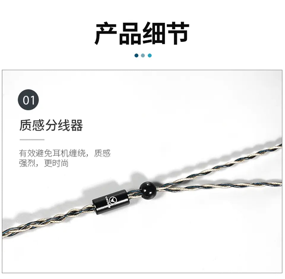 Yincrow Rhino 3.5/4.4mm HIFI Audiophile Flat-Head Earbud 14.6mm Topclass Dynamic Driver Music Earphone Detachable MMCX Cable IEM