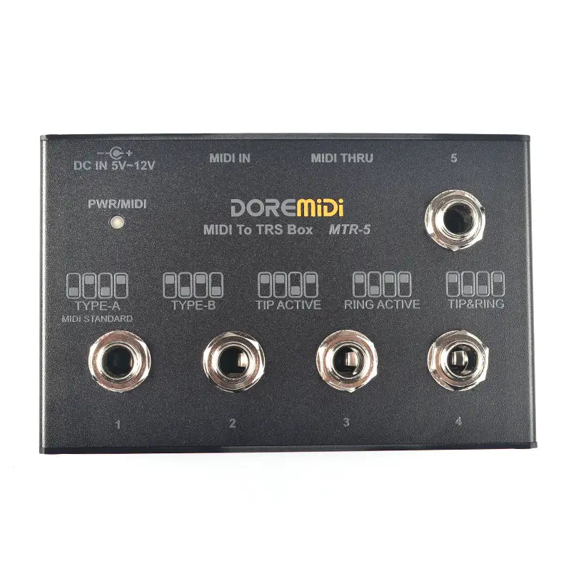 MIDI THRU To TRS Box Is Convert MIDI Five-pin DIN Interface Into TRS Interface Convert One MIDI Input Into Five TRS Outputs