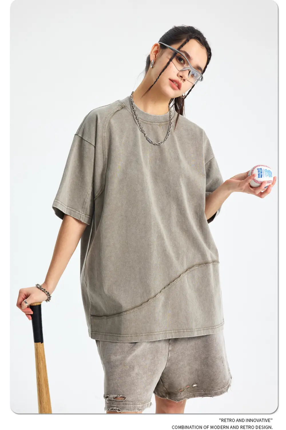 Hip Hop Wax Printing Washing Men’s Short Sleeve Tee Oversized Distressed Round Neck Man Cotton T Shirts Top Quality Raw Edges