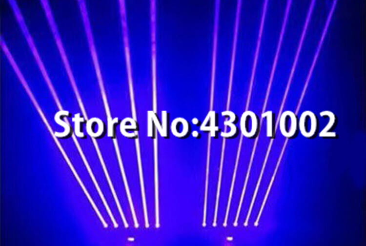 DJ Laser Projector 6X500mw RGB Bar Light 6 Eyes Beam Lasers DMX Control Moving Head Lights Disco Wedding Party Stage Lighting