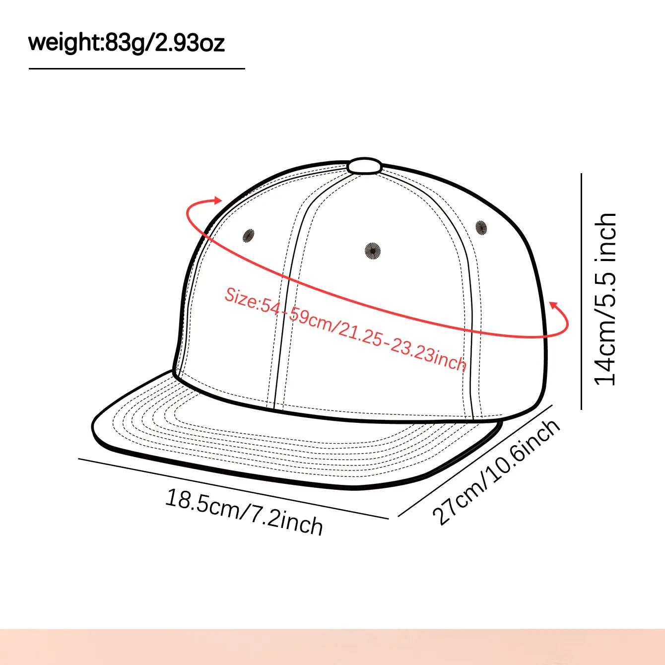 Hip hop Fashion Flat brimmed Hat American Street Hip Hop Hat LeisureTrendy Cool Unisex Baseball Hat Suitable for Outdoor Shading