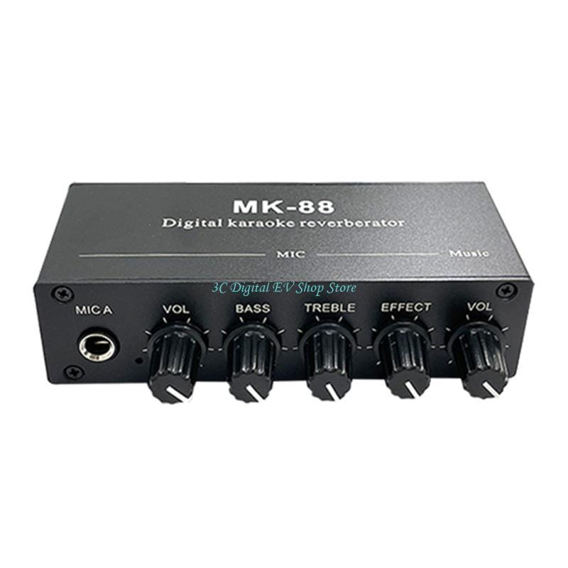 E74D MK88 Karaoke Preamp Reverberator Decoding Easy to Use for Family Gatherings and Music Creation with Customizable Effects