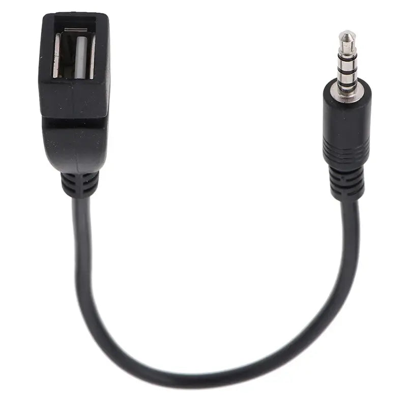Car Audio Cable OTG Female Adaptor Aux TO USB MP3 Playback Decoder Play USB Flash Drive Music 3.5MM OTG Adaptor Cable