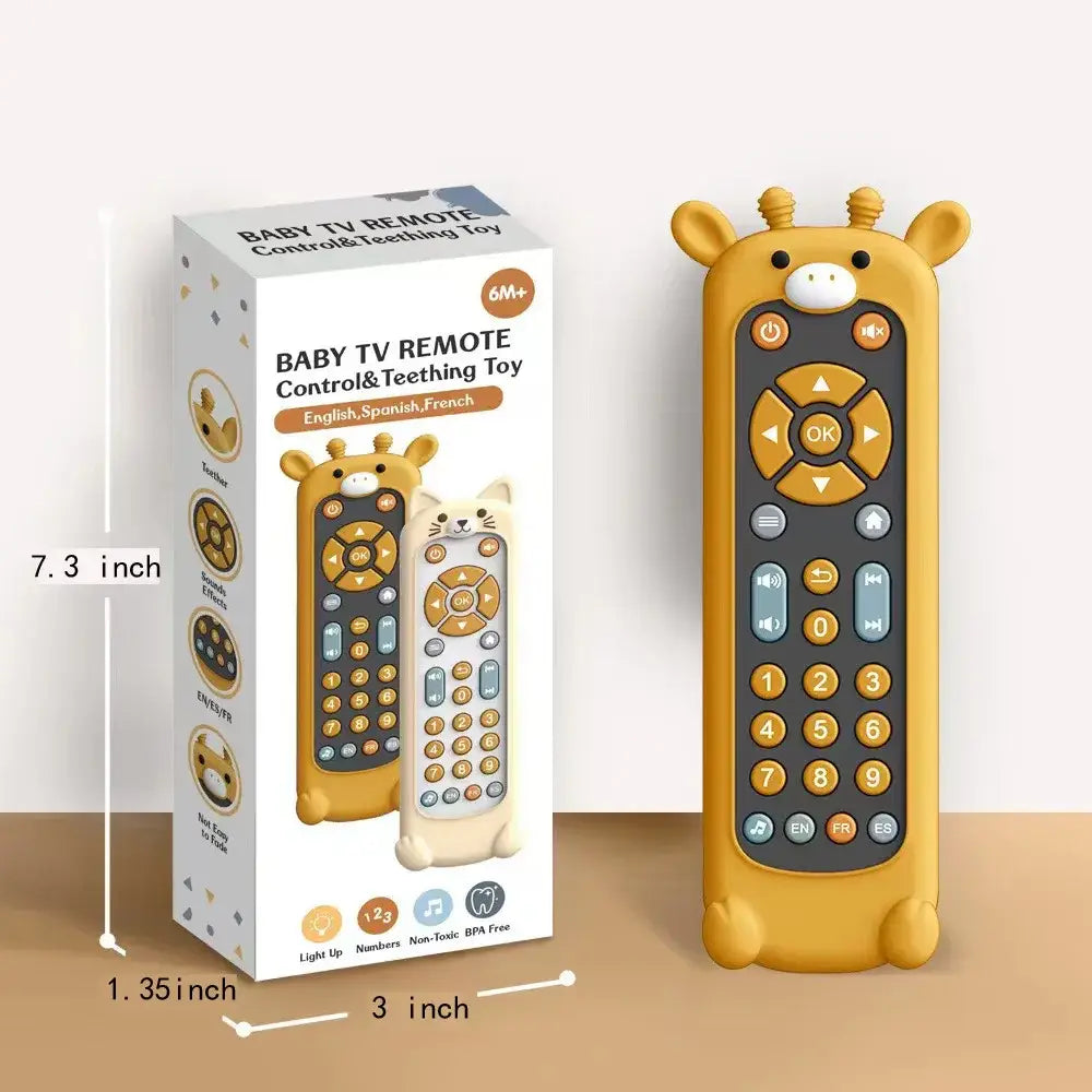 Infant Simulation TV Remote Control Toys with Music and Light Musical Baby Toy Sensory Remote Kids Baby Toys for 1 2 3 Years Old