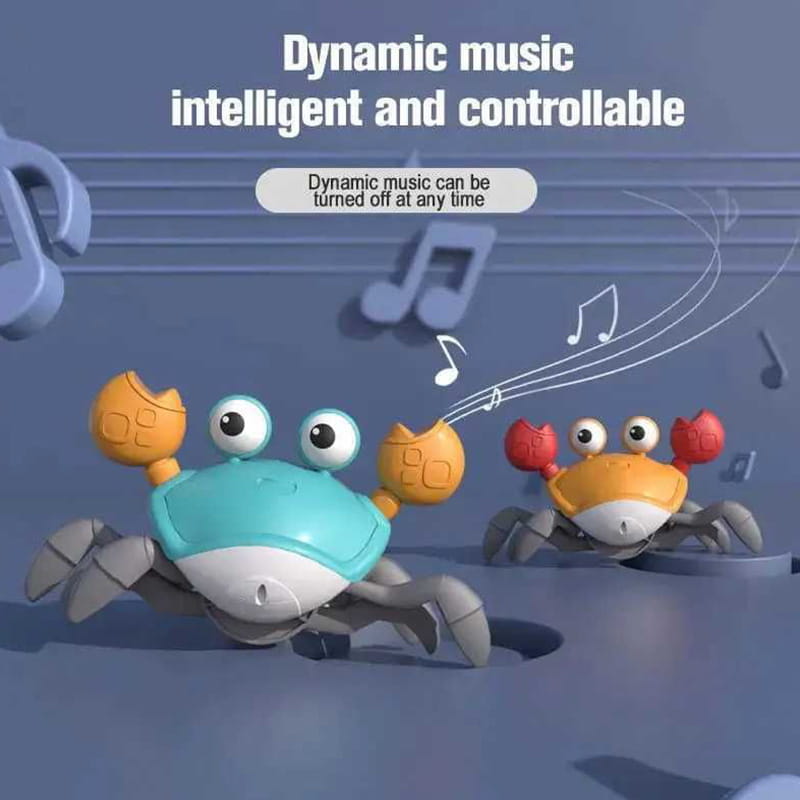 Crawling Crab Toys Light Music Crawling Fun Toys Electric Induction Escape Toy Pets Electronic Interactive Toy for Dogs and Cats