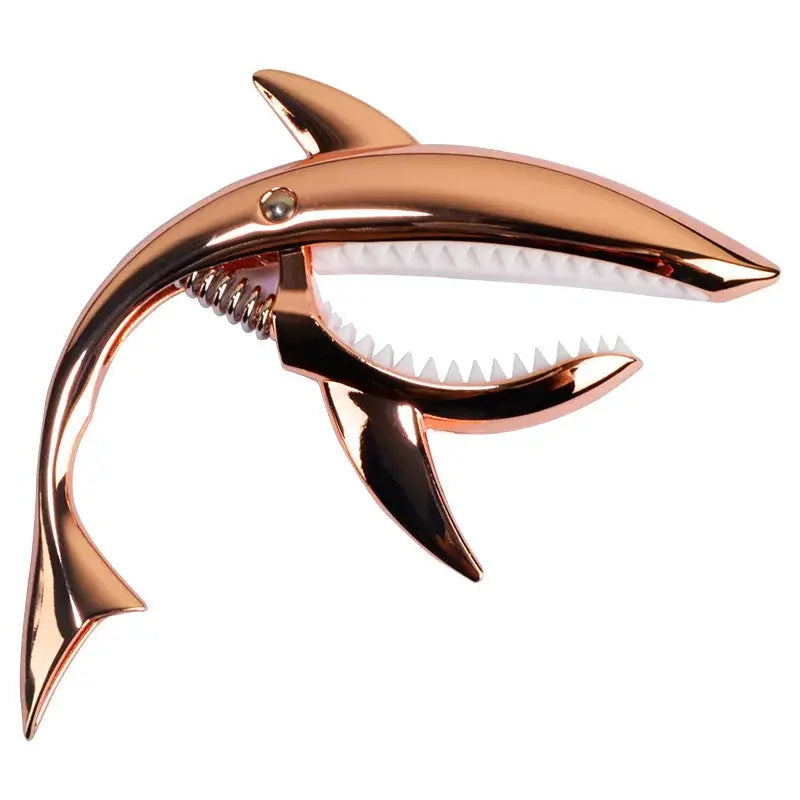 High Quality Zinc Alloy Metal Shark Guitar Capo Acoustic Electric Guitar Capo Quick Change Clip Bass Bridge Guitar Accessories