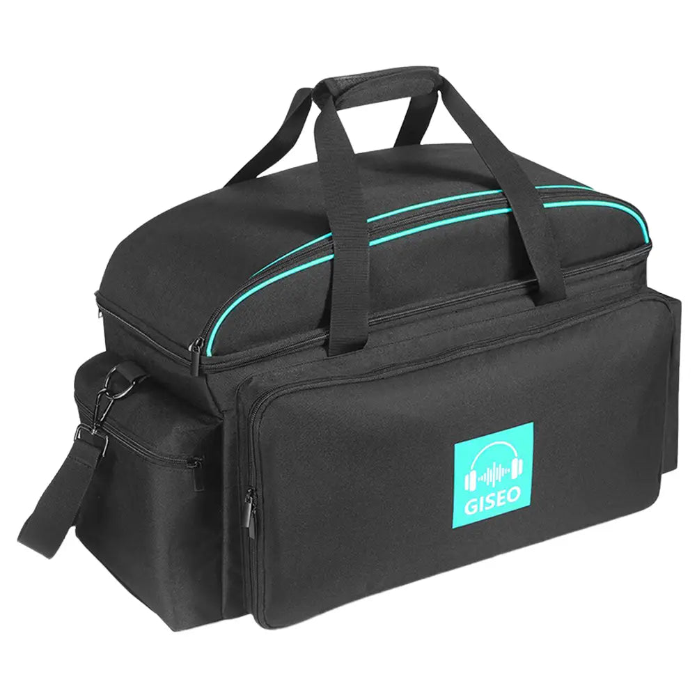 DJ Cable File Bag Large Capacity DJ Bag with 4 Detachable Dividers Travel Musicians Gig Bag for Sound Equipment DJ Gear Musician