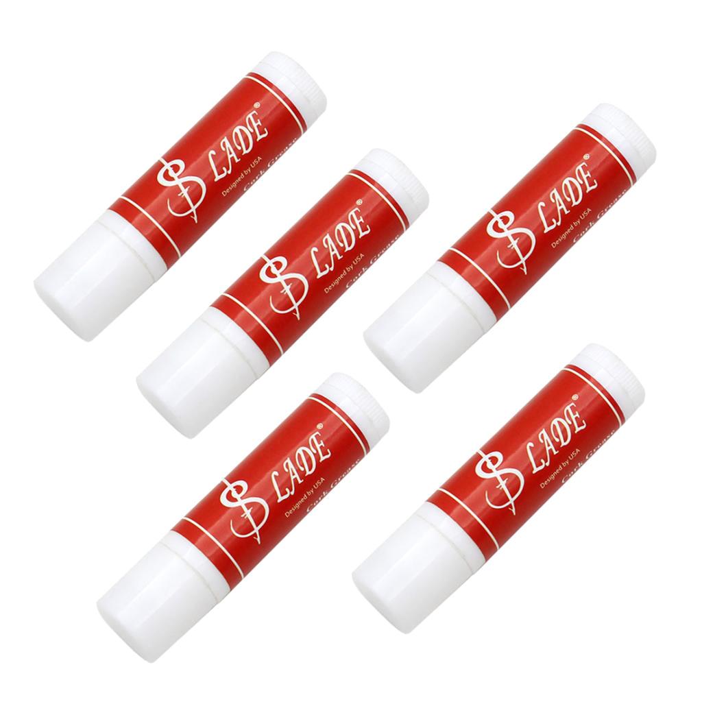 5 Tubes Cork Grease High Quality Instrument Lubricant for Musical Woodwind Instruments Clarinet Saxophone Cleaning