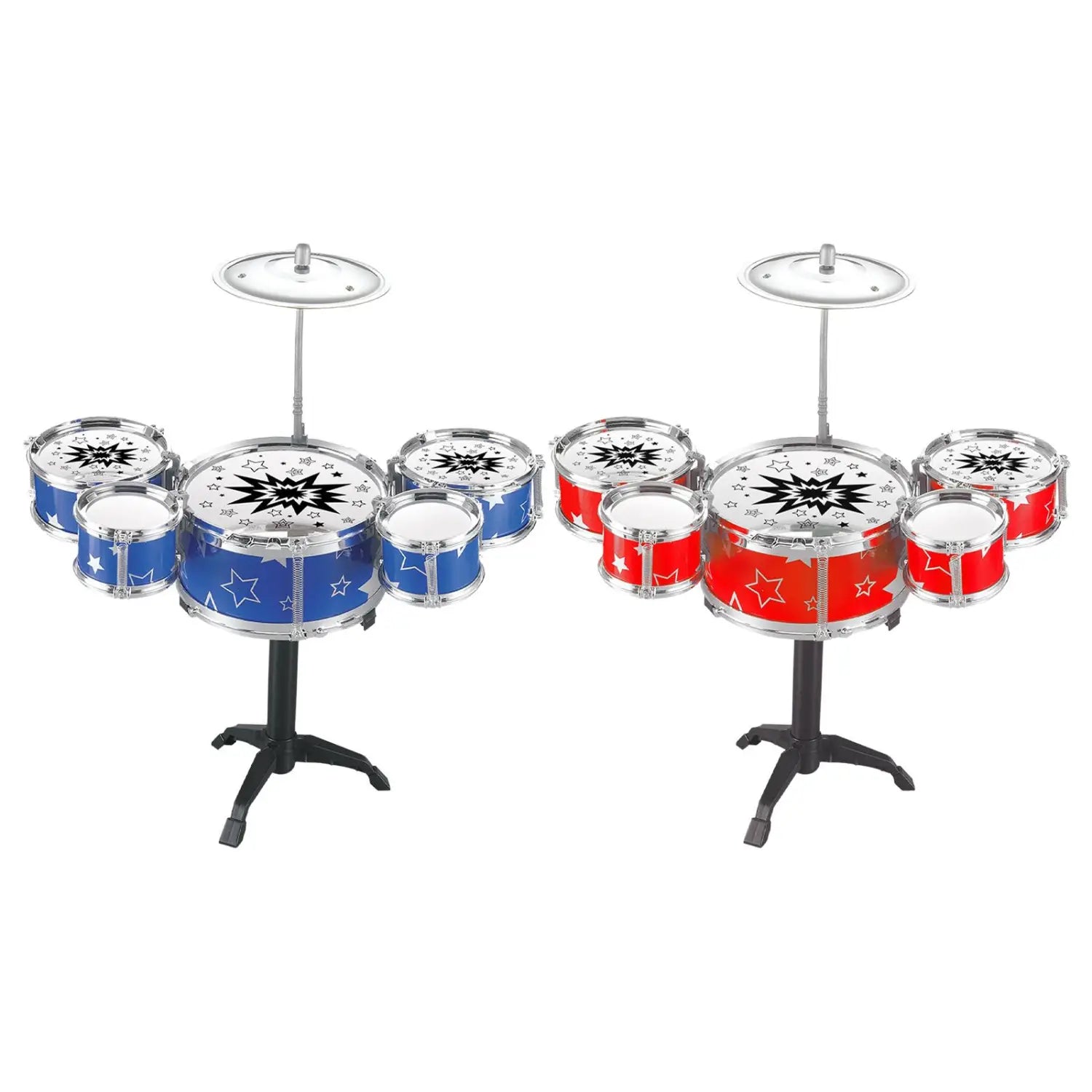 Kids Drum Kits Preschool Learning Toy Music Enlightenment Mini Drum Set Simulation for Boys Kids Preschool Children Gifts