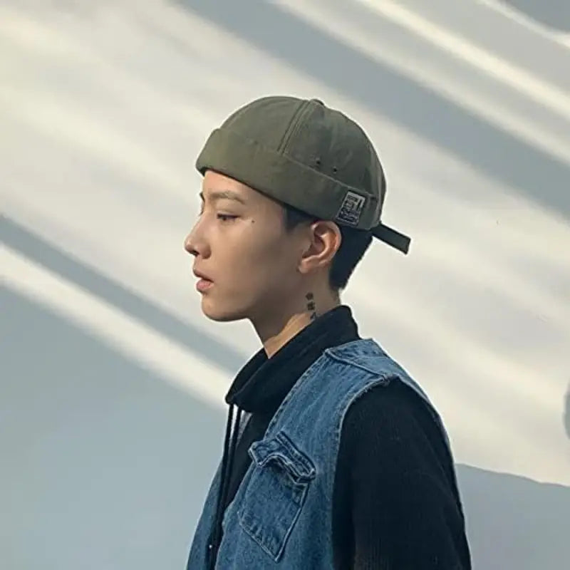 British Retro Melon Leather Hat Men’s Four-season Hip-hop Beret Street Trendy Landlord Hats Hip-hop Hats Sailor Hat