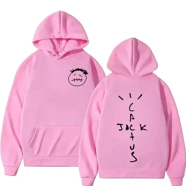 Rapper Cactus Jack’s music album printed sweatshirt for men and women personalized sportswear retro hip-hop fashion pullover
