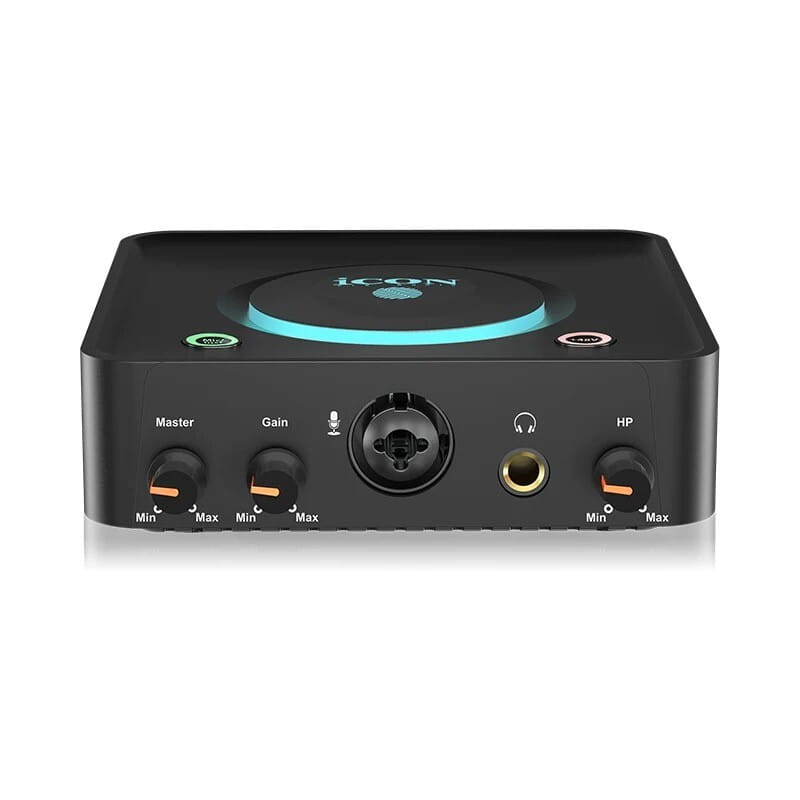 ICON USolo Live Professional Digital Audio Interface 24-Bit USB Recording Interface with 2×2 Analog I/O Full Duplex Recording