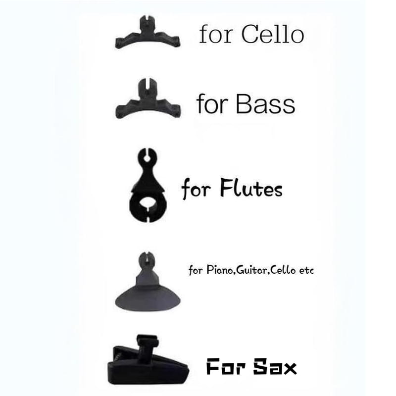 All Kinds of Musical Instrument Microphone Clips Violin MIC Clamps Stringed Instrument Vocal Microphones Holders for Choice