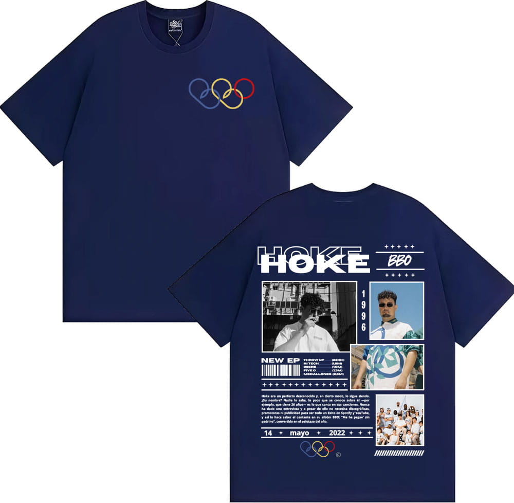Rapper HOKE Bbo Album 2025 Tour T-shirt Mens Clothing Hip Hop VintageHigh Quality T Shirts Unisex Fashion Casual Comfort T Shirt