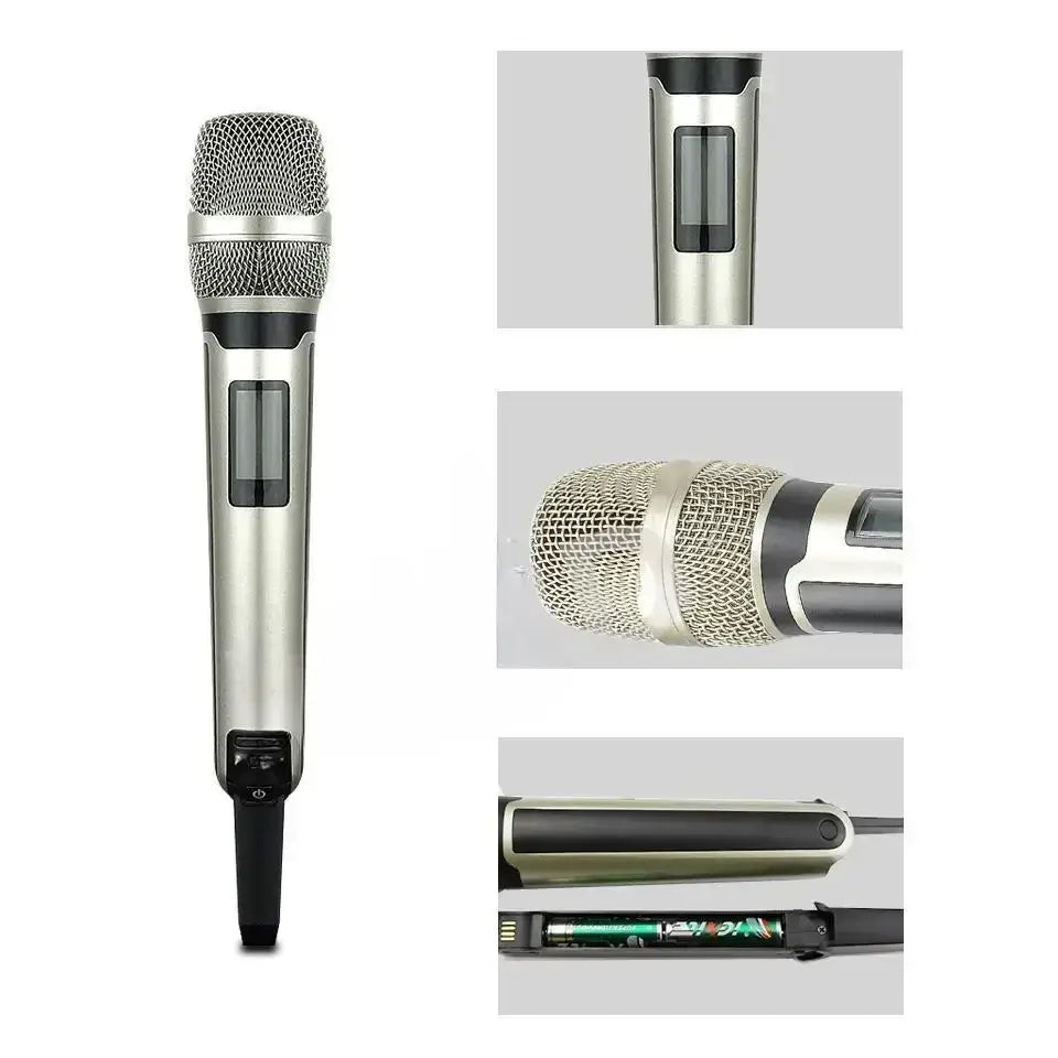 Wireless Karaoke Microphone Dynamic UHF Home Studio Recording for Computer Audio Professional DJ Conference Mic Recharge 2023
