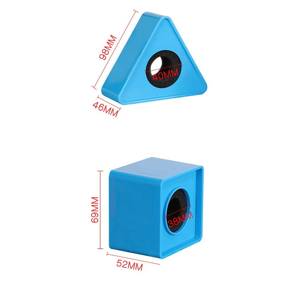 Square/Triangular Shaped Interview KTV Mic Microphone Logo Flag Stand Square Cube Shape Microphone Interview