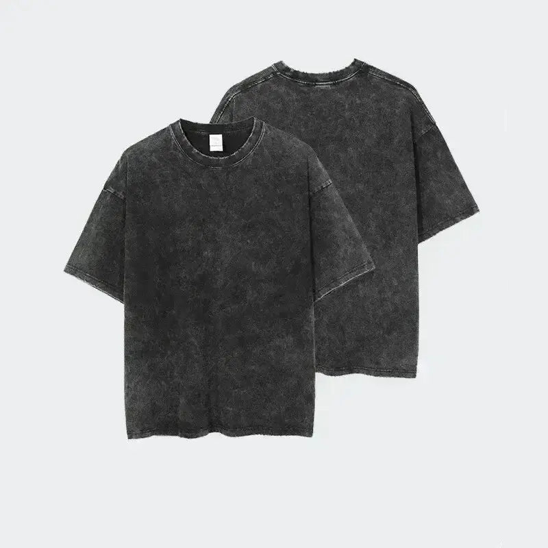 Fashion Hip Hop Short Sleeve O-Neck T Shirts Vintage Washed Rapper Damso Beyah Same Style T-shirts Men Women Clothing Streetwear