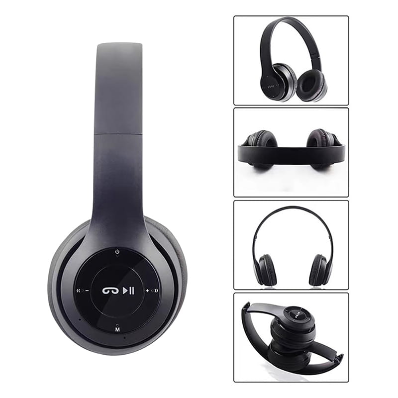 P47 Wireless Bluetooth Earphones With Mic Foldable Headsets Bass HIFI Sound Game Music Stereo Headphone For Smartphones TV Game