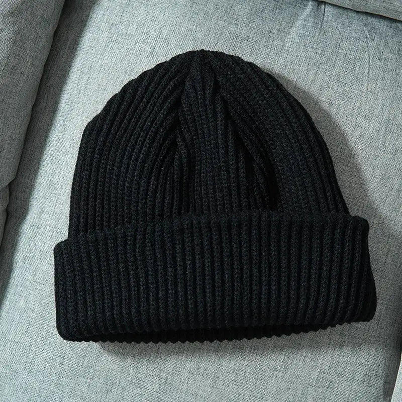 Unisex Solid Color Warm Knitted Beanies for Women Men Winter Autumn Outdoor Keep Female Wool Gorras Hip Hop Dad Cap