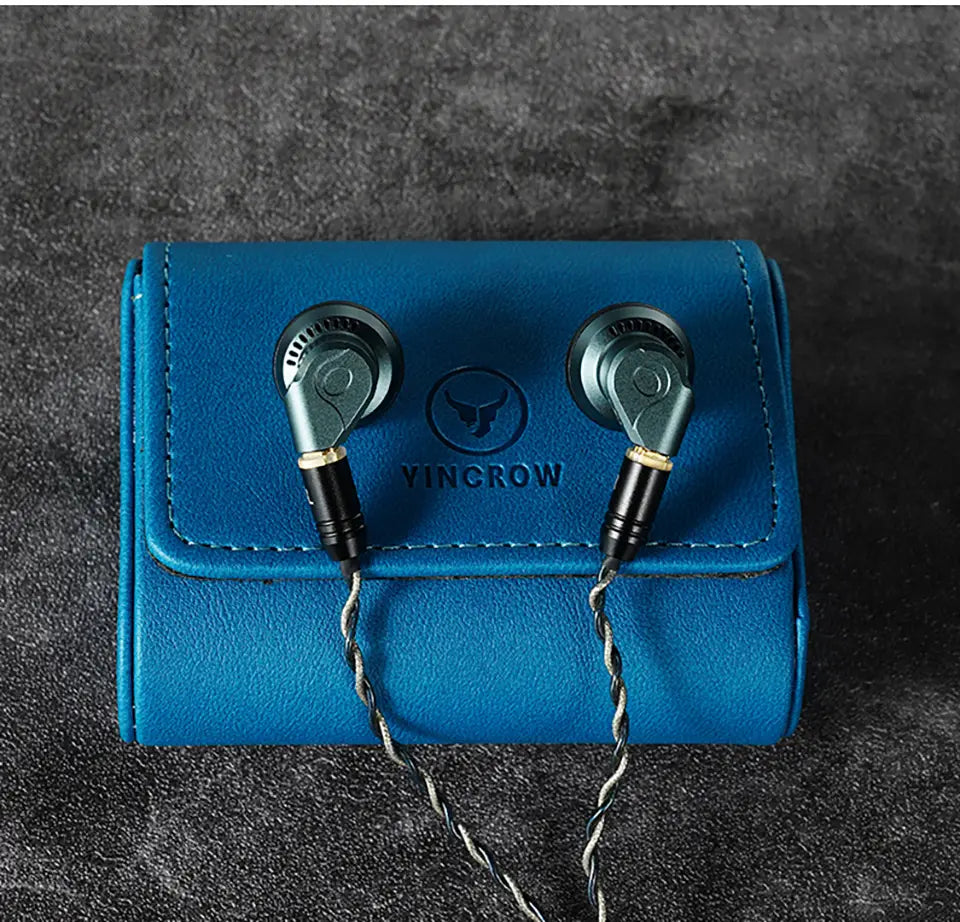 Yincrow Rhino 3.5/4.4mm HIFI Audiophile Flat-Head Earbud 14.6mm Topclass Dynamic Driver Music Earphone Detachable MMCX Cable IEM