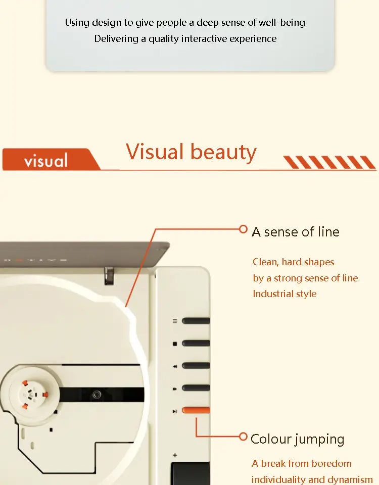Audiophile Portable CD Player Stylish High Quality Wireless Bluetooth HIFI Album Player Rechargeable Optical Output Walkman