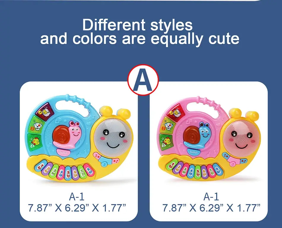 Baby Musical Toy with Animal Sound Kids Piano Keyboard Electric Flashing Music Instrument Early Educational Toys for Children