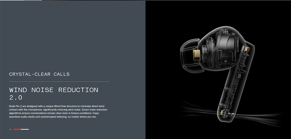 Global Verison Nothing CMF Buds Pro 2 50 dB ANC Up to 11 hrs of non-stop music HiFi sound powered by dual drivers 6 HD mics