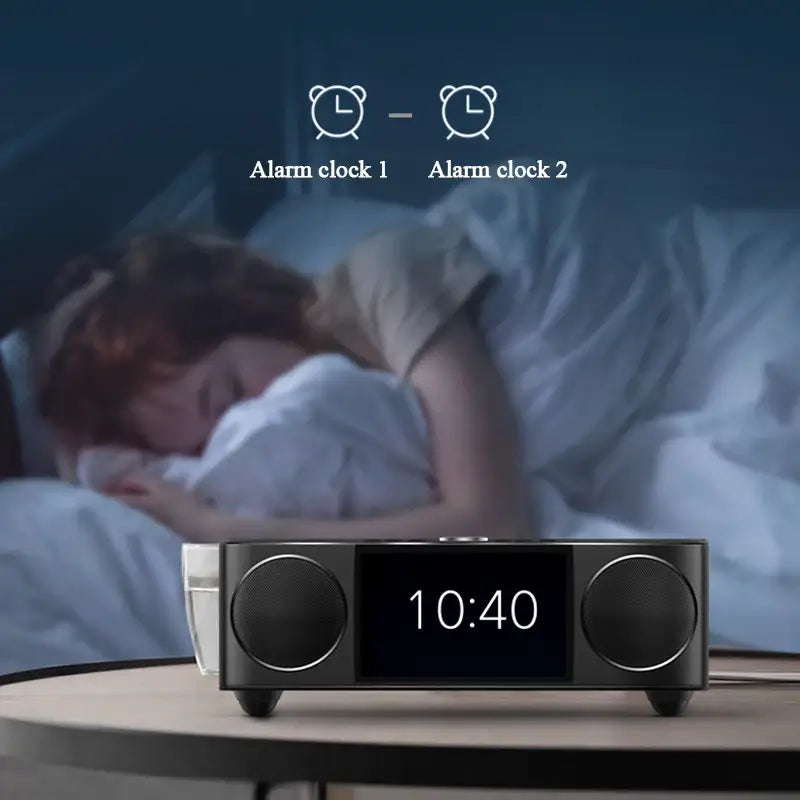 Video Bluetooth speaker Home Theater K-Song Record Sound Music System with AUX USB TF Alarm Clock Fm Radio LED Display 8000 mAh