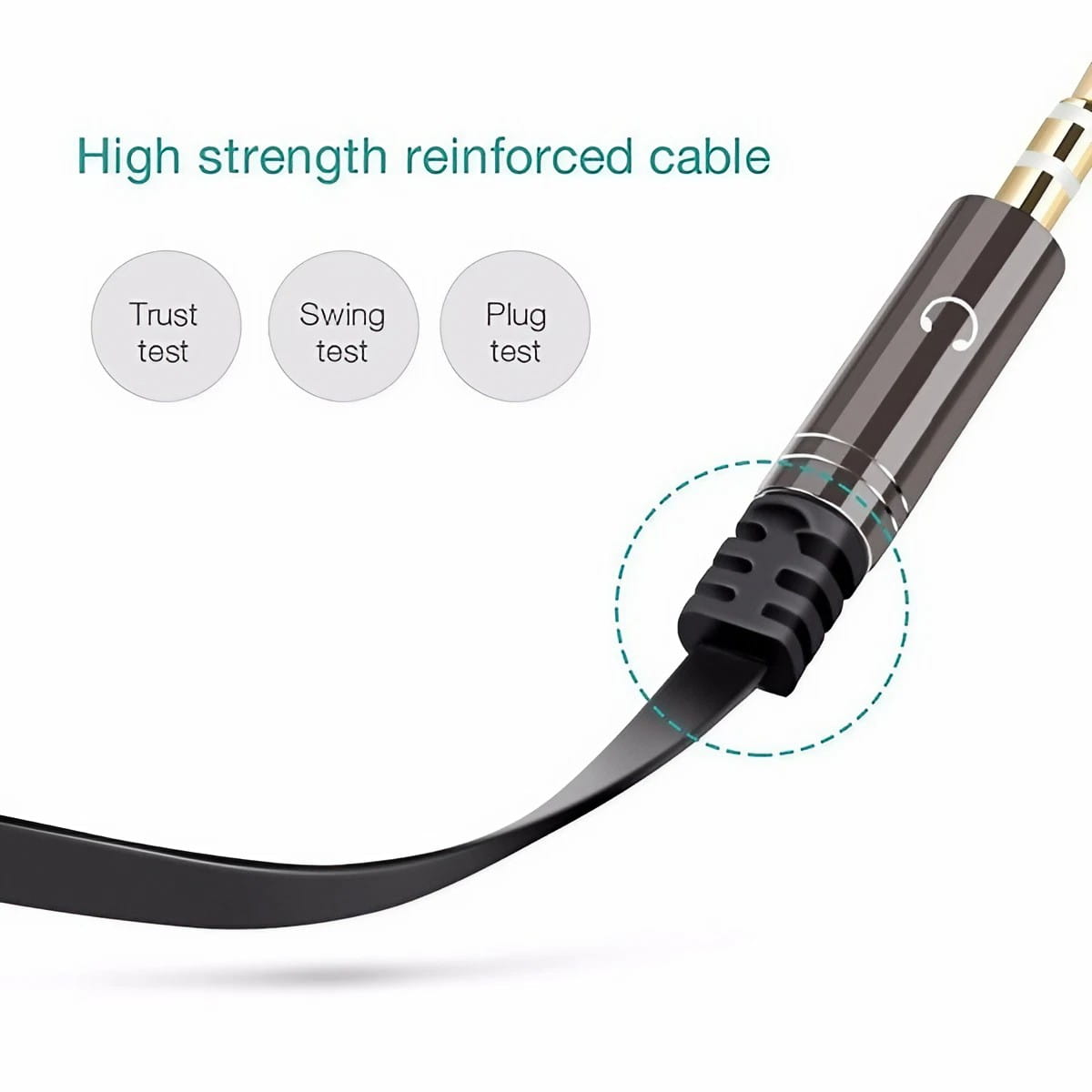 3.5mm Audio Splitter Cable for Computer Laptop Jack 3.5 mm 1 Male To 2 Female Microphone Headphone Y Splitter AUX Cable