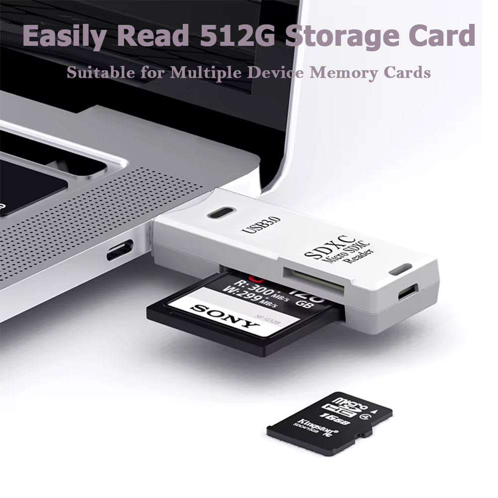 Multi Functional 2-in-1 High-speed USB 3.0/2.0 Card Reader Supports TF + SD Computer Tablet Camera Laptop Car Mounted Accessories