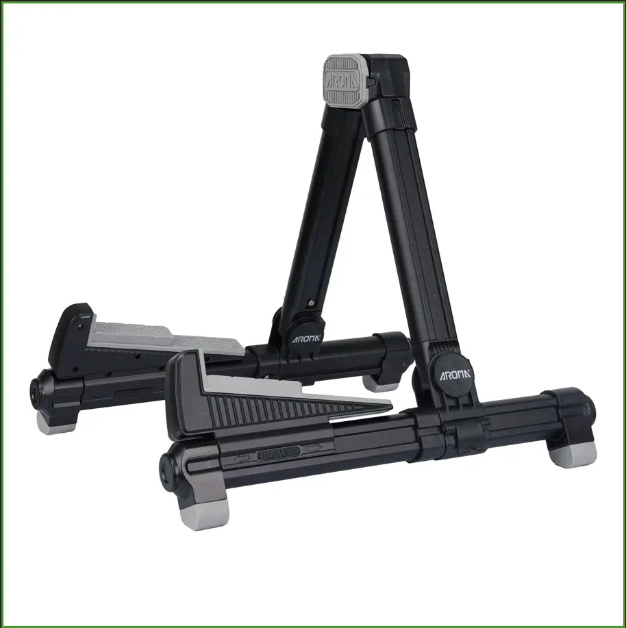 Foldable Aluminum Guitar Stand - Adjustable Floor Stand for All Types of Guitars Bass Ukulele Violin Banjo Easy to Carry,Sturdy