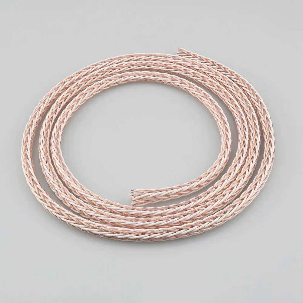Per Meter HIFI 8TC 7N OCC Pure Copper Speaker Cable Hi-End Audio Speaker Wire Loudspeaker Cable
